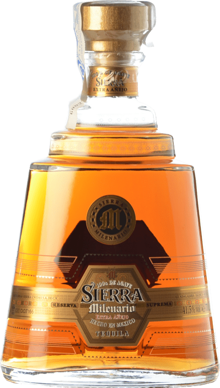 49,95 € Free Shipping | Tequila Sierra Milenario Extra Añejo Jalisco Mexico Bottle 70 cl