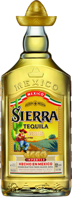 18,95 € Free Shipping | Tequila Sierra Reposado Jalisco Mexico Bottle 70 cl