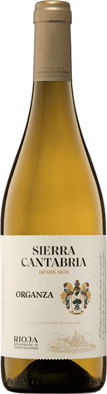 26,95 € Free Shipping | White wine Sierra Cantabria Organza Aged D.O.Ca. Rioja The Rioja Spain Viura, Malvasía, Grenache White Bottle 75 cl