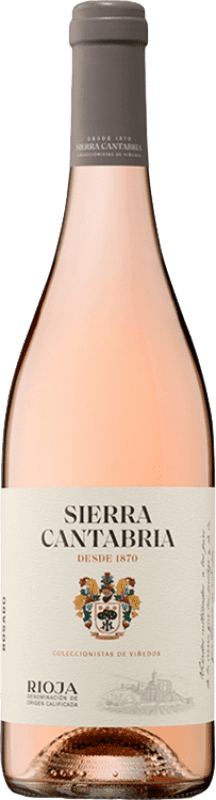 8,95 € 免费送货 | 玫瑰酒 Sierra Cantabria D.O.Ca. Rioja 拉里奥哈 西班牙 Tempranillo, Grenache, Viura 瓶子 75 cl