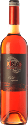 7,95 € Free Shipping | Rosé wine Sierra de Guara Idrias D.O. Somontano Aragon Spain Merlot Bottle 75 cl