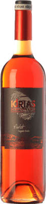 8,95 € Spedizione Gratuita | Vino Rosato Sierra de Guara Idrias D.O. Somontano Aragona Spagna Merlot 75 cl