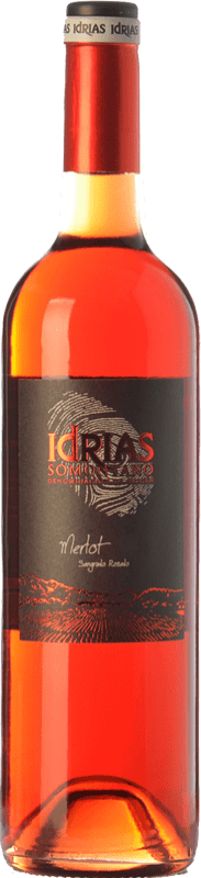 7,95 € Envío gratis | Vino rosado Sierra de Guara Idrias D.O. Somontano Aragón España Merlot Botella 75 cl