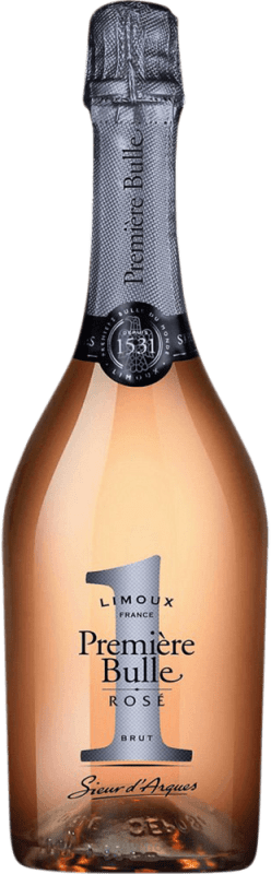 17,95 € Kostenloser Versand | Rosé Sekt Sieur d'Arques Première Bulle Nº 1 Rosé Reserve A.O.C. Crémant de Limoux Languedoc-Roussillon Frankreich Spätburgunder, Chardonnay, Chenin Weiß Flasche 75 cl