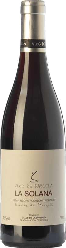 25,95 € Бесплатная доставка | Красное вино Suertes del Marqués La Solana Молодой D.O. Valle de la Orotava Канарские острова Испания Listán Black бутылка 75 cl