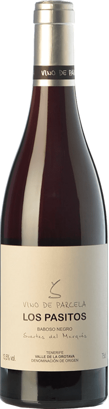 44,95 € Free Shipping | Red wine Soagranorte Suertes del Marqués Los Pasitos Crianza D.O. Valle de la Orotava Canary Islands Spain Baboso Black Bottle 75 cl