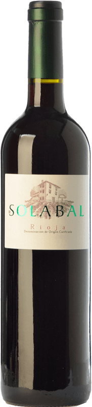 21,95 € Envio grátis | Vinho Tinto Solabal Reserva D.O.Ca. Rioja La Rioja Espanha Tempranillo 75 cl