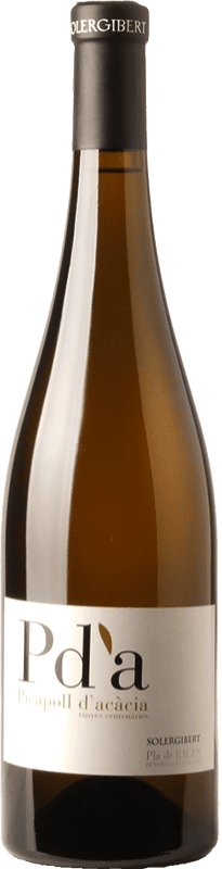 18,95 € Envío gratis | Vino Blanco Solergibert Serra Pda Vinyes Centenàries d'Acàcia Crianza D.O. Pla de Bages Cataluña España Picapoll 75 cl