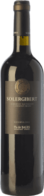 19,95 € Бесплатная доставка | Красное вино Solergibert Cabernet Резерв D.O. Pla de Bages Каталония Испания Cabernet Sauvignon, Cabernet Franc бутылка 75 cl