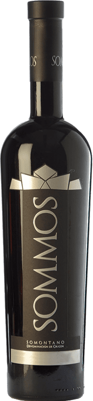25,95 € Free Shipping | Red wine Sommos Premium Aged D.O. Somontano Aragon Spain Tempranillo, Merlot, Syrah Bottle 75 cl