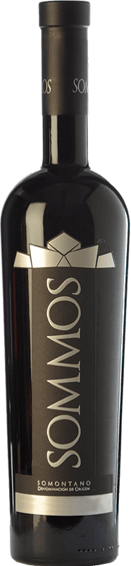 34,95 € Spedizione Gratuita | Vino rosso Sommos Premium Crianza D.O. Somontano Aragona Spagna Tempranillo, Merlot, Syrah Bottiglia 75 cl