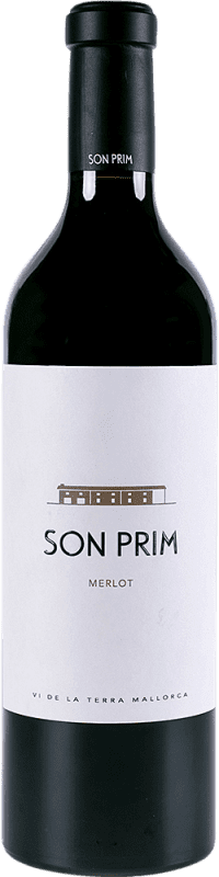 31,95 € Free Shipping | Red wine Son Prim Aged I.G.P. Vi de la Terra de Mallorca Balearic Islands Spain Merlot Bottle 75 cl