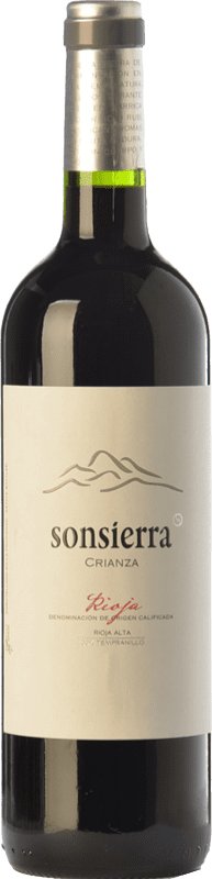 10,95 € Spedizione Gratuita | Vino Rosso Sonsierra Crianza — Invecchiato in Botte D.O.Ca. Rioja La Rioja Spagna Tempranillo 75 cl