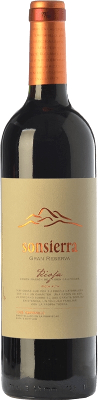 17,95 € Free Shipping | Red Wine Sonsierra Grand Reserve — Long Barrel-Aged D.O.Ca. Rioja The Rioja Spain Tempranillo Bottle 75 cl