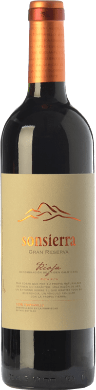 24,95 € Kostenloser Versand | Rotwein Sonsierra Große Reserve D.O.Ca. Rioja La Rioja Spanien Tempranillo Flasche 75 cl