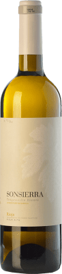 10,95 € Kostenloser Versand | Weißwein Sonsierra Alterung D.O.Ca. Rioja La Rioja Spanien Tempranillo Weiß Flasche 75 cl