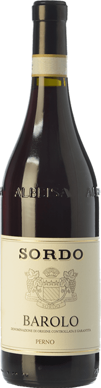 54,95 € Бесплатная доставка | Красное вино Sordo Perno D.O.C.G. Barolo Пьемонте Италия Nebbiolo бутылка 75 cl
