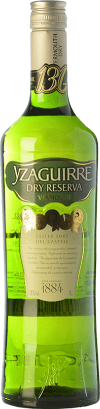 16,95 € Kostenloser Versand | Wermut Sort del Castell Yzaguirre Extra Seco — Extra Trocken Blanco — Weißer Katalonien Spanien Flasche 1 L
