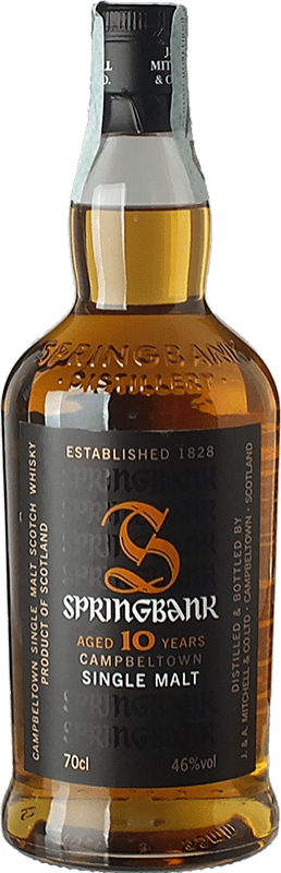 46,95 € Kostenloser Versand | Whiskey Single Malt Springbank Campbeltown Großbritannien 10 Jahre Flasche 70 cl