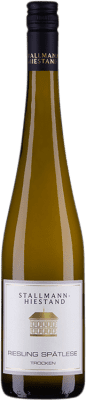 11,95 € 免费送货 | 白酒 Stallmann-Hiestand Spätlese Q.b.A. Rheinhessen 莱茵兰 - 普法尔茨 德国 Riesling 瓶子 75 cl