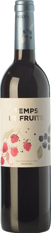 9,95 € Free Shipping | Red wine Sumarroca Temps de Fruits Joven D.O. Penedès Catalonia Spain Merlot, Syrah, Cabernet Franc, Carmenère Bottle 75 cl