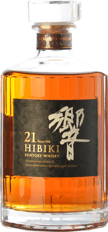 969,95 € Spedizione Gratuita | Whisky Blended Suntory Hibiki Giappone 21 Anni 70 cl