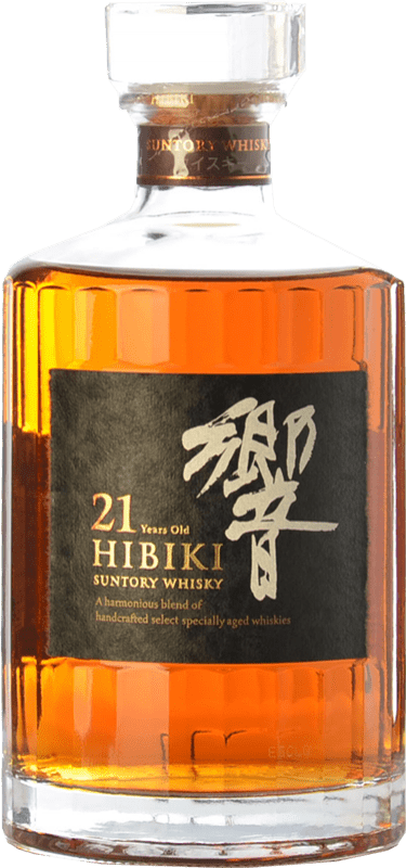959,95 € Envio grátis | Whisky Blended Suntory Hibiki Japão 21 Anos Garrafa 70 cl