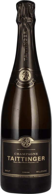 128,95 € Envio grátis | Espumante branco Taittinger Millésimé Brut Reserva A.O.C. Champagne Champagne França Pinot Preto, Chardonnay Garrafa 75 cl