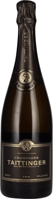 119,95 € Kostenloser Versand | Weißer Sekt Taittinger Millésimé Brut Reserve A.O.C. Champagne Champagner Frankreich Spätburgunder, Chardonnay Flasche 75 cl