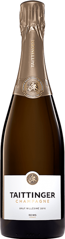102,95 € Spedizione Gratuita | Spumante Bianco Taittinger Brut Millésimé Riserva A.O.C. Champagne champagne Francia Pinot Nero, Chardonnay 75 cl