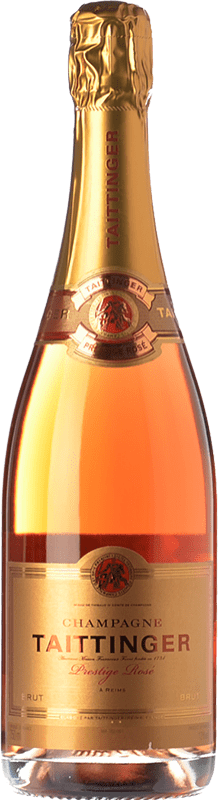 71,95 € Envío gratis | Espumoso rosado Taittinger Prestige Rosé Brut Reserva A.O.C. Champagne Champagne Francia Pinot Negro, Chardonnay Botella 75 cl