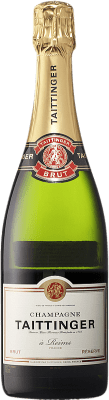 59,95 € 免费送货 | 白起泡酒 Taittinger 香槟 预订 A.O.C. Champagne 香槟酒 法国 Pinot Black, Chardonnay 瓶子 75 cl