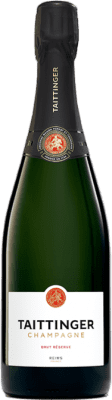 61,95 € Free Shipping | White Sparkling Wine Taittinger Brut Reserve — Aged A.O.C. Champagne Champagne France Pinot Noir, Chardonnay 75 cl