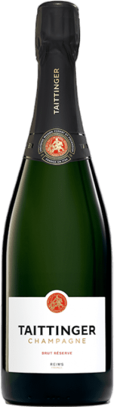61,95 € 免费送货 | 白起泡酒 Taittinger Brut — 起泡酒 干型 珍藏 A.O.C. Champagne 香槟酒 法国 Pinot Noir — 黑皮诺, Chardonnay — 莎当妮 75 cl