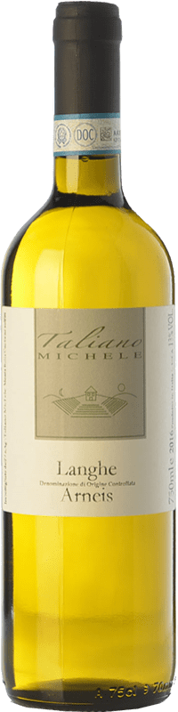 9,95 € Spedizione Gratuita | Vino Bianco Taliano Michele D.O.C. Langhe Piemonte Italia Arneis 75 cl