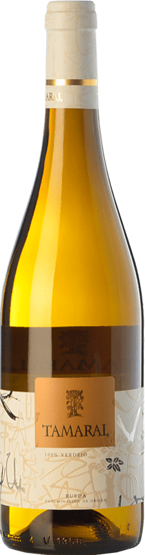 8,95 € Spedizione Gratuita | Vino bianco Tamaral D.O. Rueda Castilla y León Spagna Verdejo Bottiglia 75 cl