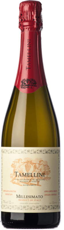 21,95 € Free Shipping | White sparkling Tamellini Extra Brut D.O.C. Soave Veneto Italy Garganega Bottle 75 cl