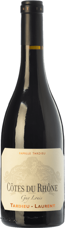 19,95 € Spedizione Gratuita | Vino Rosso Tardieu-Laurent Guy Louis Crianza — Invecchiato in Botte A.O.C. Côtes du Rhône Rhône Francia Syrah, Garnacha — Grenache Bottiglia 75 cl