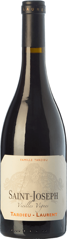 73,95 € Бесплатная доставка | Красное вино Tardieu-Laurent VV Vieilles Vignes — Старые лозы Crianza — Крианса A.O.C. Saint-Joseph Рона Франция Syrah — Сира, Serine — Серин 75 cl