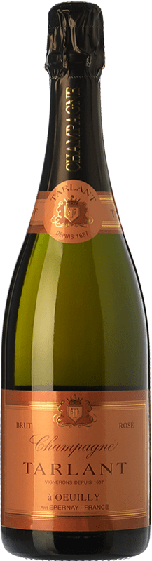 58,95 € 送料無料 | ロゼのスパークリングワイン Tarlant Brut — ブリュット Rosé — ロゼ レセルバ A.O.C. Champagne シャンパン フランス Pinot Noir — ピノ・ノワール, Chardonnay — シャルドネ 75 cl