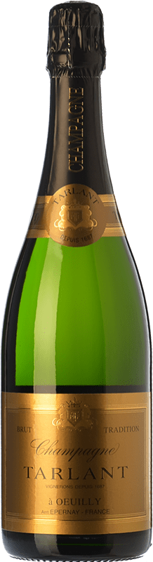 43,95 € Envío gratis | Espumoso blanco Tarlant Tradition Brut Reserva A.O.C. Champagne Champagne Francia Pinot Negro, Chardonnay, Pinot Meunier Botella 75 cl
