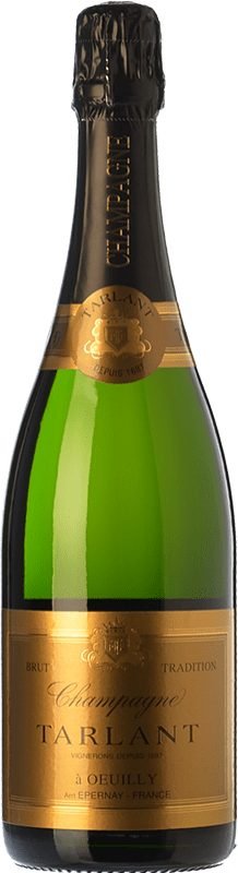 43,95 € Kostenloser Versand | Weißer Sekt Tarlant Tradition Brut Reserve A.O.C. Champagne Champagner Frankreich Spätburgunder, Chardonnay, Pinot Meunier Flasche 75 cl