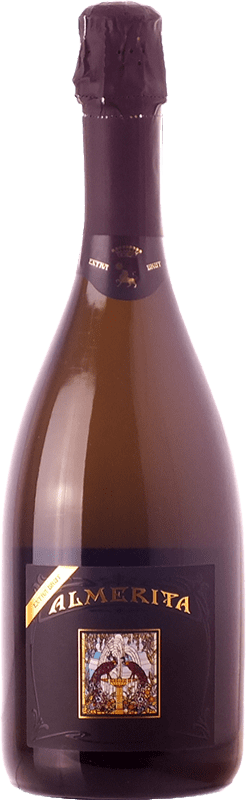 38,95 € 免费送货 | 白起泡酒 Tasca Conti d'Almerita Extra Brut — 特干型起泡酒 D.O.C. Contea di Sclafani 西西里岛 意大利 Chardonnay — 莎当妮 75 cl
