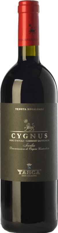 25,95 € Envoi gratuit | Vin rouge Tasca d'Almerita Cygnus I.G.T. Terre Siciliane Sicile Italie Cabernet Sauvignon, Nero d'Avola Bouteille 75 cl