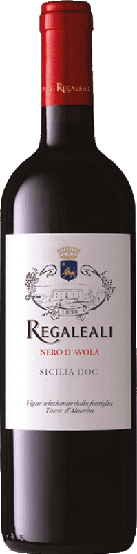 19,95 € Spedizione Gratuita | Vino rosso Tasca d'Almerita Regaleali I.G.T. Terre Siciliane Sicilia Italia Nero d'Avola Bottiglia 75 cl