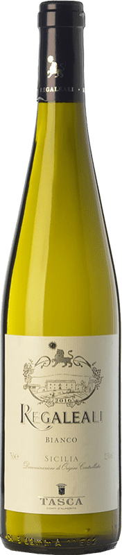 13,95 € Free Shipping | White wine Tasca d'Almerita Regaleali Bianco I.G.T. Terre Siciliane Sicily Italy Chardonnay, Insolia, Grecanico, Catarratto Bottle 75 cl