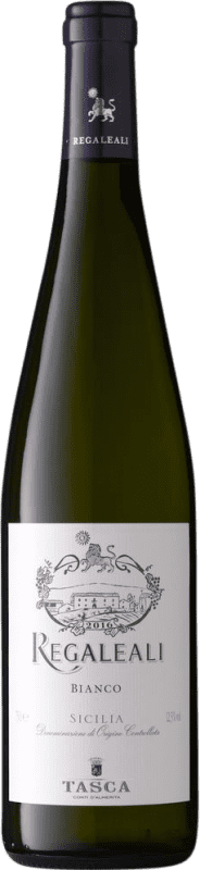 10,95 € Spedizione Gratuita | Vino Bianco Tasca Conti d'Almerita Regaleali I.G.T. Terre Siciliane Sicilia Italia Chardonnay, Grecanico, Catarratto, Inzolia 75 cl