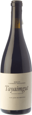 19,95 € Free Shipping | Red Wine Tayaimgut Hort de les Canyes Crianza — Aged D.O. Penedès Catalonia Spain Merlot, Cabernet Sauvignon 75 cl