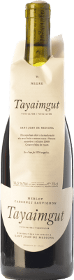 10,95 € 送料無料 | 赤ワイン Tayaimgut Crianza — クリアンサ D.O. Penedès カタロニア スペイン Merlot — メルロー, Cabernet Sauvignon — カベルネ・ソーヴィニヨン 75 cl