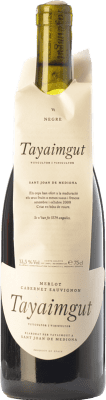 9,95 € 免费送货 | 红酒 Tayaimgut Negre 岁 D.O. Penedès 加泰罗尼亚 西班牙 Merlot, Cabernet Sauvignon 瓶子 75 cl